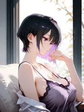 紫のキャミソール — コウさんのAIイラスト