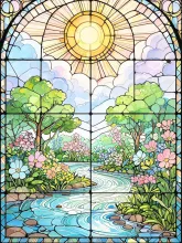 ステンドグラス — ステンドグラスイラストのAIイラスト|SUPPART