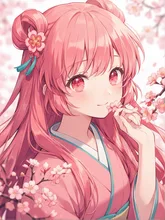 梅の花の幼い女の子