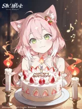 誕生日猫ちゃん