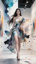 境界を歩く — 水彩画イラストのAIイラスト|SUPPART
