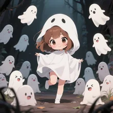 オバケの娘♪(꒪ˊ꒳ˋ꒪)