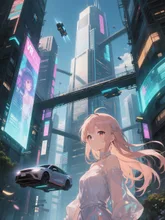 画像生成チャレンジ·未来都市 の投稿作品