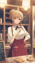 美人ウエイトレス兼店長