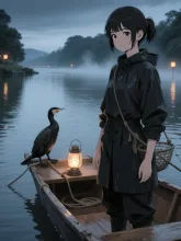 鵜飼の少女