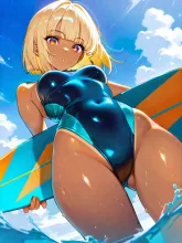 サーファー·波に乗る夏の輝き の投稿作品