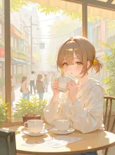 平和な色の午後