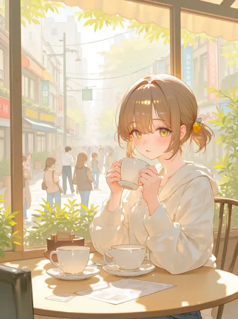 平和な色の午後