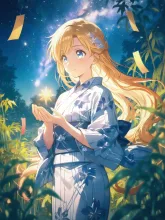 七夕の織姫·星降る七夕の夜 の投稿作品