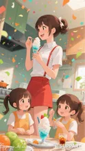 The three sisters look so happy