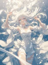 雪降る美少女 — しーさんのAIイラスト