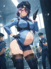 警察官👮‍♀️妊婦さん🏖️💕 — yukino🩷❤️さんのAIイラスト