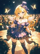 女性マジシャン·指先に宿る魔法 の投稿作品