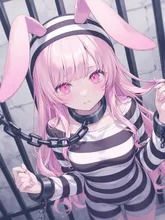 【うさ耳ちゃん🐰逃亡中】プロンプトあります — ボブヘアイラストのAIイラスト｜SUPPART