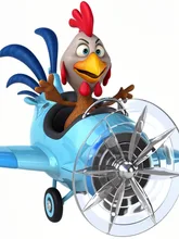 Chickens fly planes. — 詩☕さんのAIイラスト