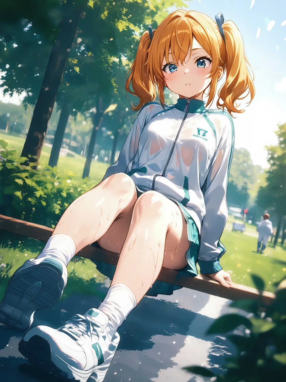 朝から汗かいちゃったよー