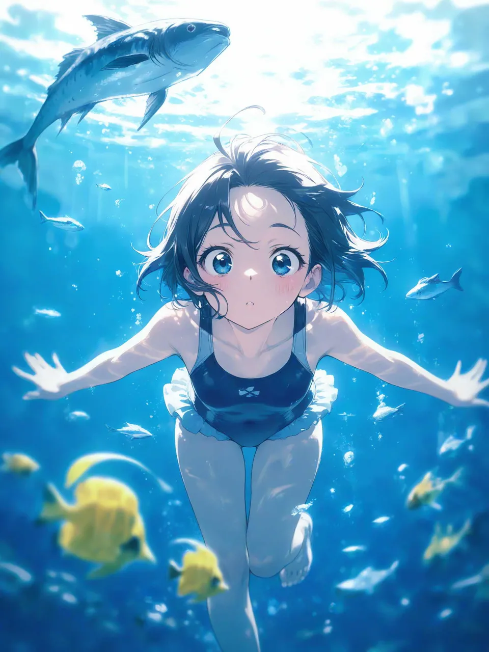 海の中はキレイ