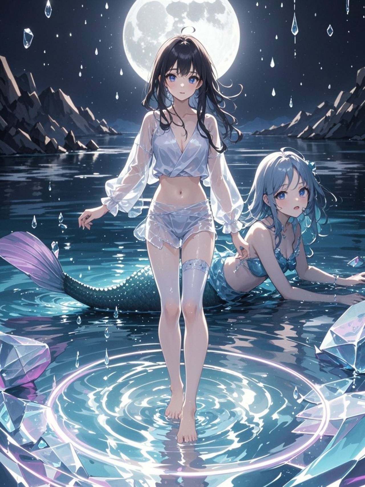 Crystal-Tear Steps — saki_さんのAIイラスト