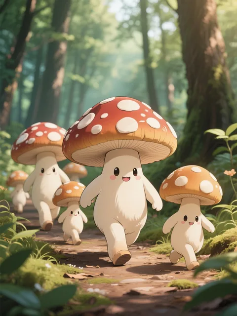 キノコの行進