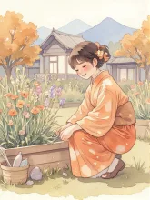 秋の七草少しだけ摘ませてね！？