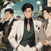 昭和のイケメン達？　´ට ̫ ට ;