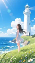 灯台の見える岬·初夏チャレンジ の投稿作品