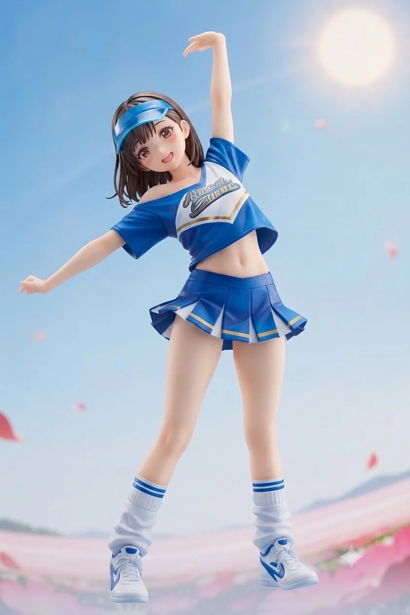 風と花吹雪とチアガール…フィギュア…茶