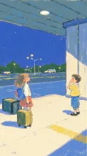 仕事終わりの空港、旅の始まり