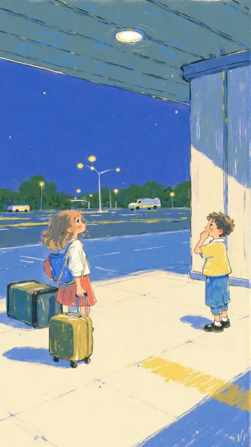 仕事終わりの空港、旅の始まり