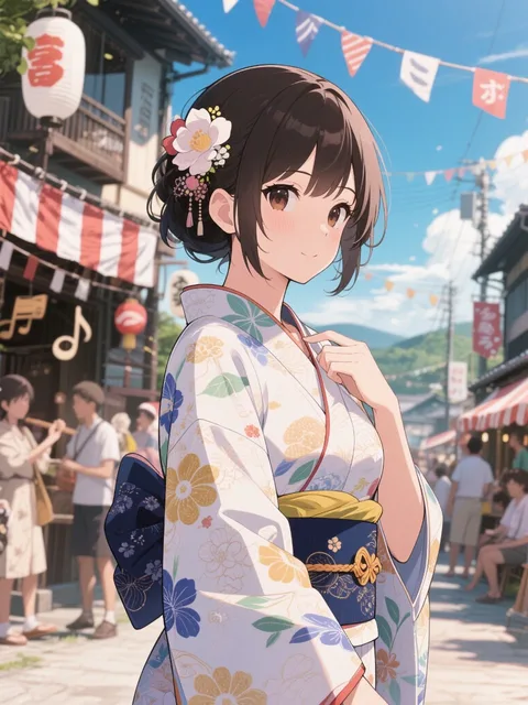 ふるさとの夏祭り٩(ˊωˋ*)و ೨*˚