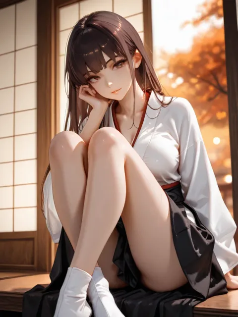 1girl、peak modern beauty - 袴の裾