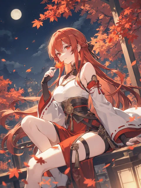 夜紅葉