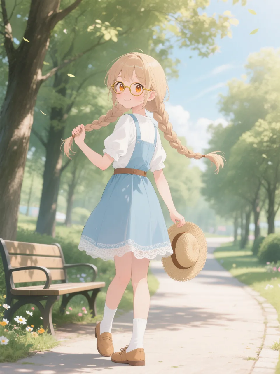 三つ編みの陽子。
