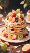画像生成チャレンジ·パンケーキ の投稿作品