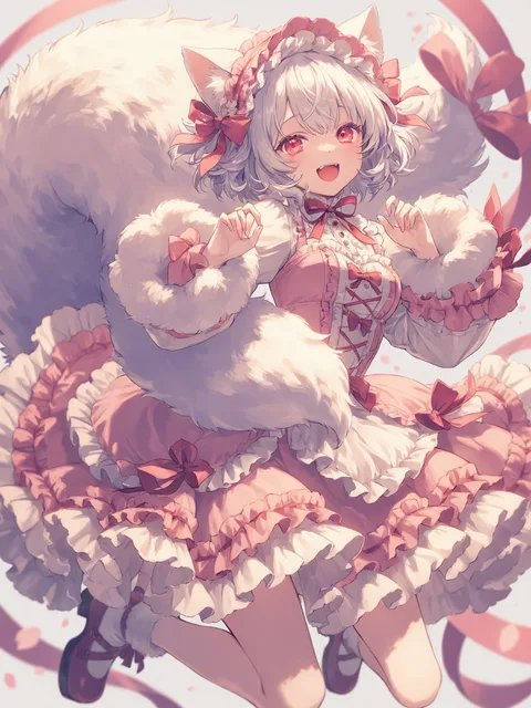 しっぽもふもふ少女
