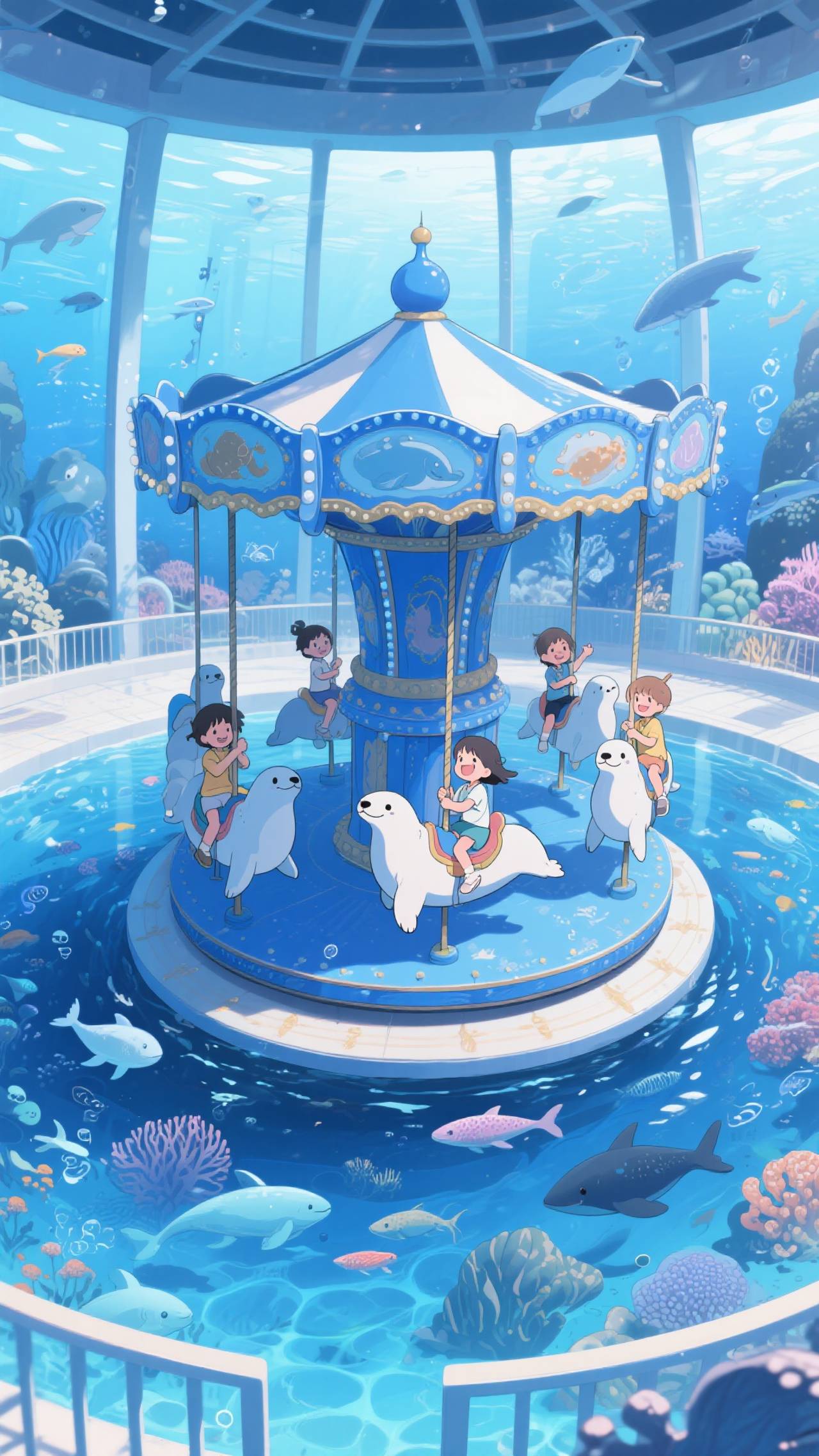 水族館のメリーゴーランド