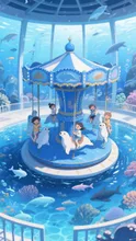 水族館のメリーゴーランド