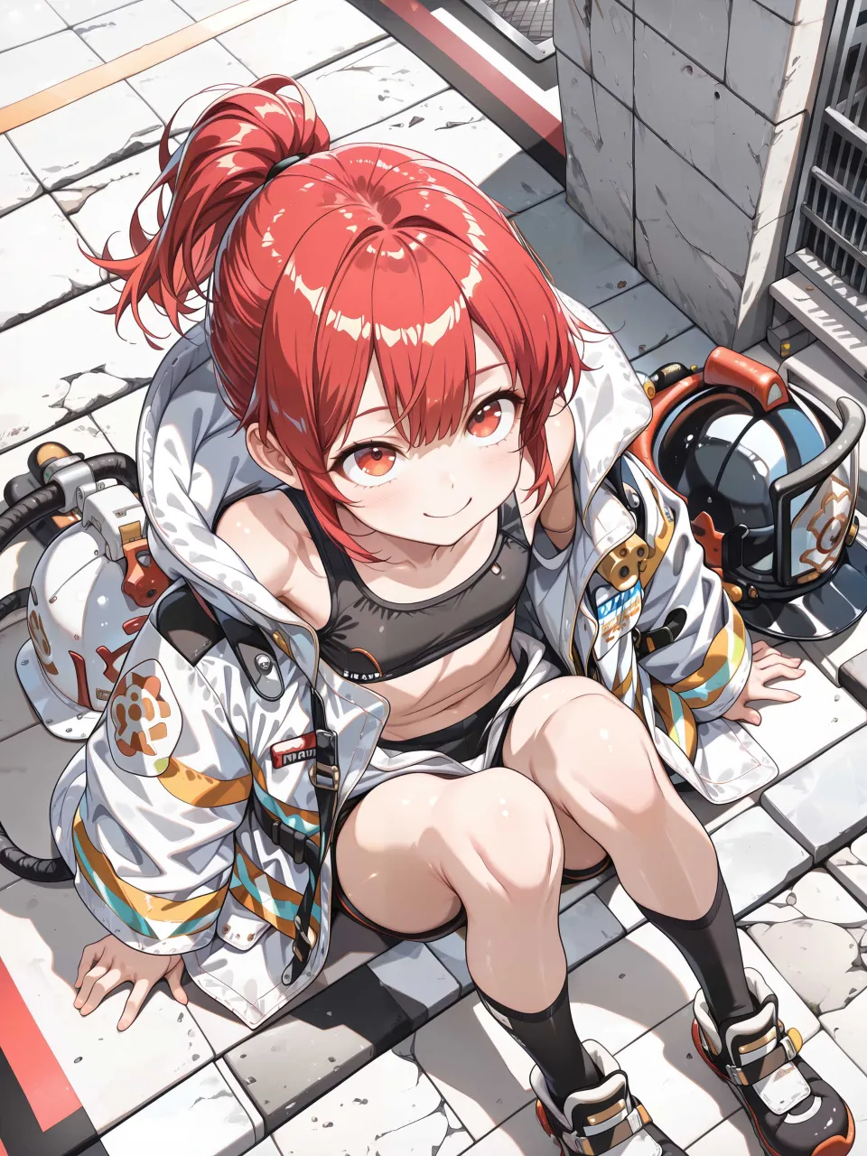 もみじ「ふぃー……防火服は暑いねぇ……」