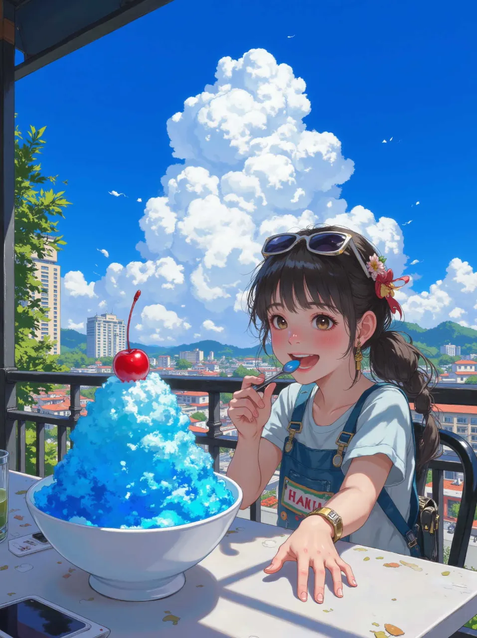 夏空をいただきます — ASAさんのAIイラスト