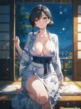 湯上がりの浴衣美人·温泉宿の夜 の投稿作品