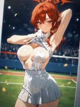 色っぽいテニス少女