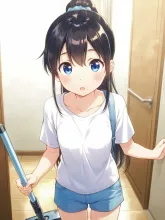 掃除をする