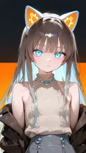ベージュニット