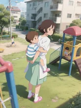 ママのおんぶが、一番だいすき！