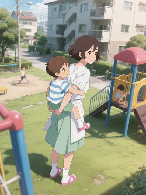 ママのおんぶが、一番だいすき!