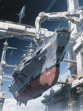宇宙戦艦整備用宇宙ステーション