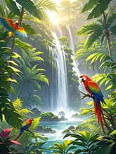 tropical waterful