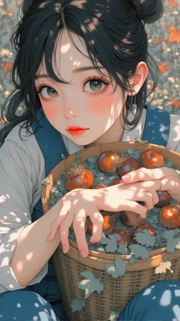 栗拾い
