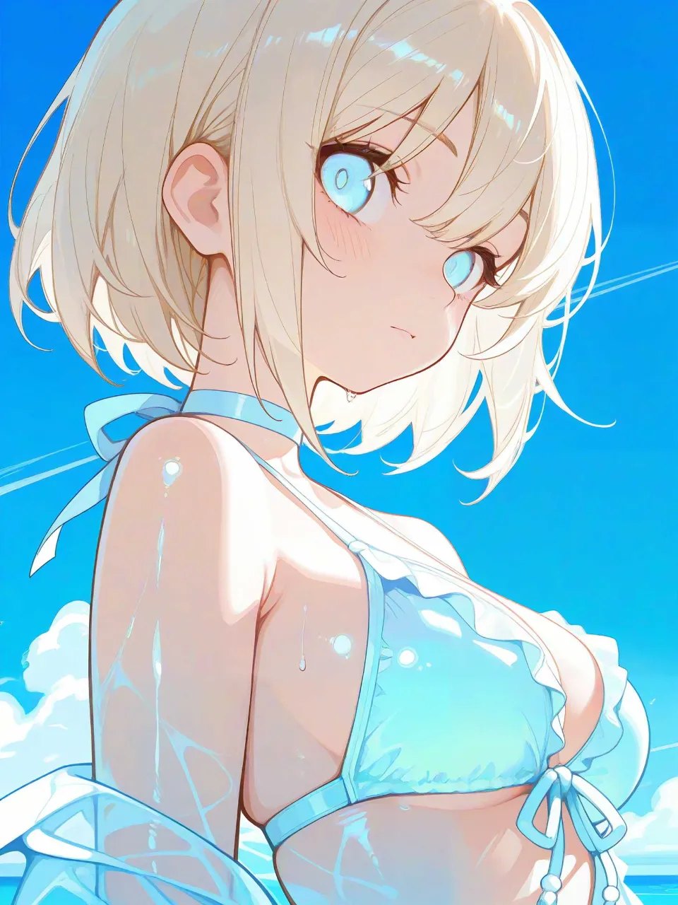 夏場の美少女 — 自己満工房さんのAIイラスト