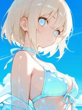 夏場の美少女 — 自己満工房さんのAIイラスト